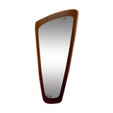 Asymmetric mirror teak 37x76cm