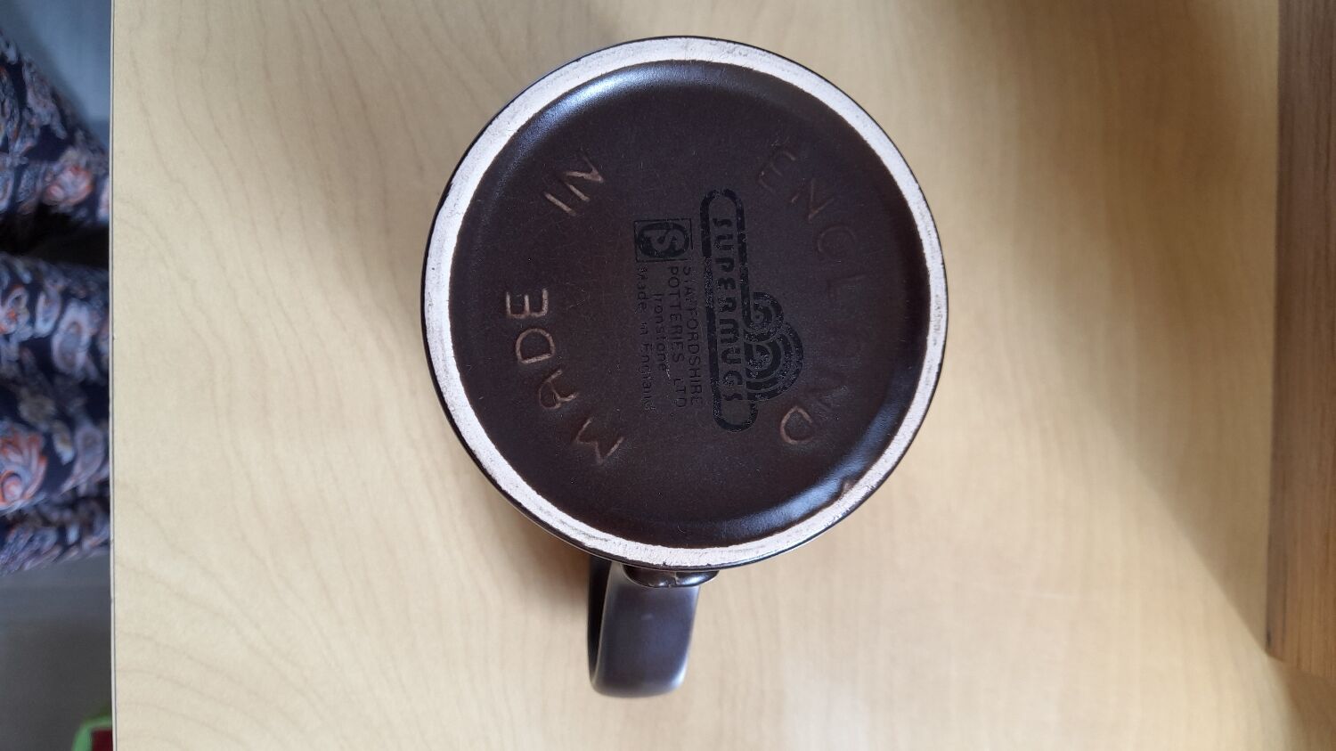 Set of 5 mugs Staffordshire 70s