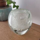 Crystal sulphide candle holder