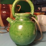 Rare vintage lamp in the varnished pot style