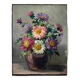 HSP painting "Bouquet of garden flowers" signed Henry circa 1950