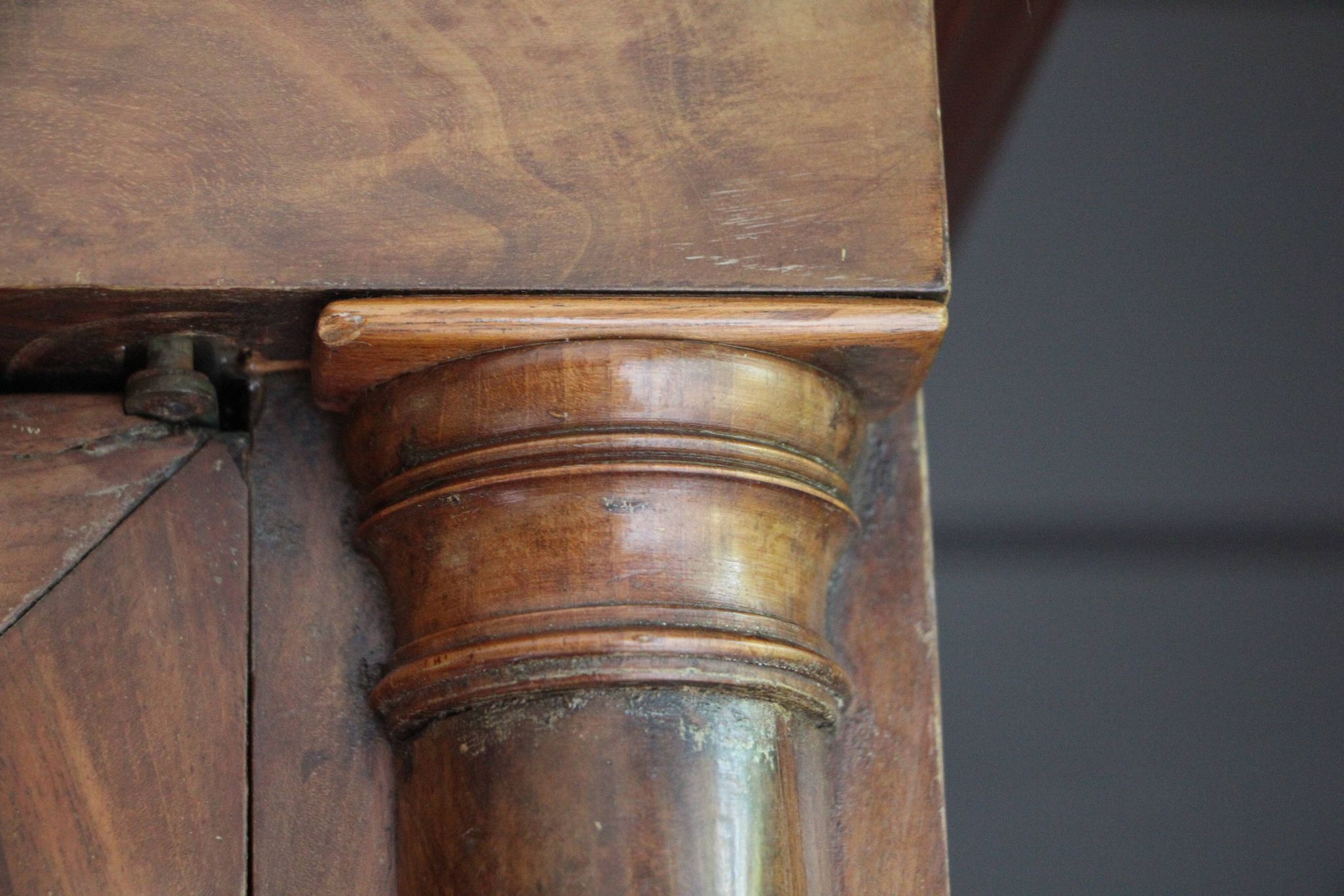 Empire period mahogany cabinet secretary