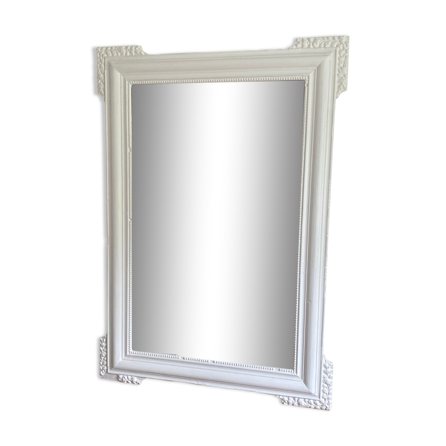 Mirror late 19th 120x84cm white