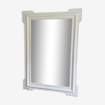 Mirror late 19th 120x84cm white