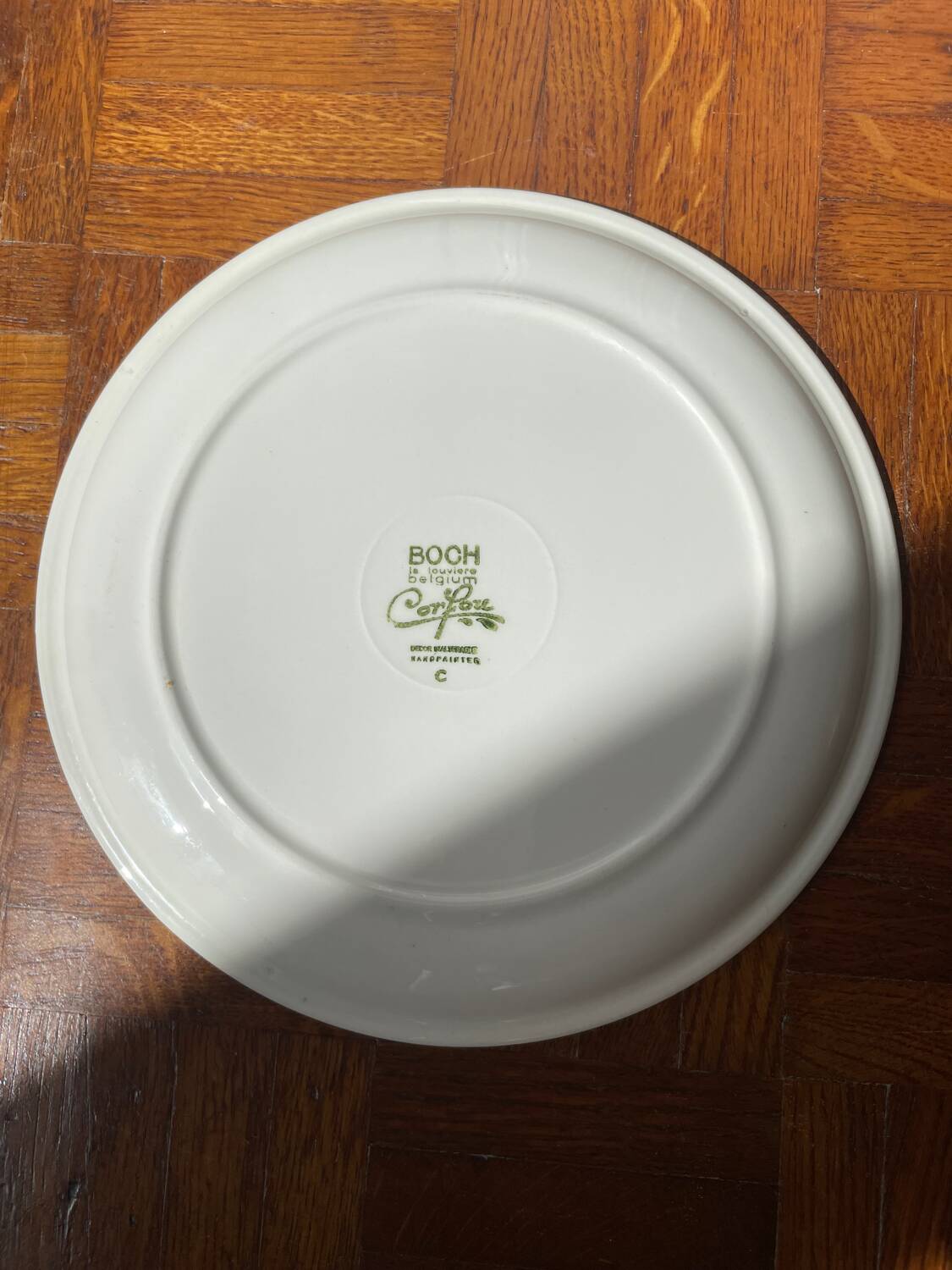 Set of 12 plates from the Boch La Louvière Corfu vintage collection