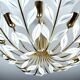 Large Vintage Floral Pendant Light , 1950s
