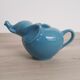 Théière vintage éléphant bleue