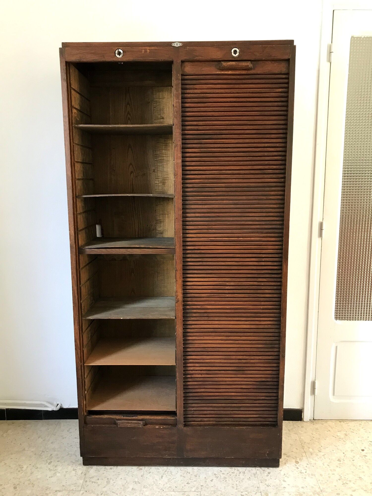 Old curtain binder Radia oak 30s