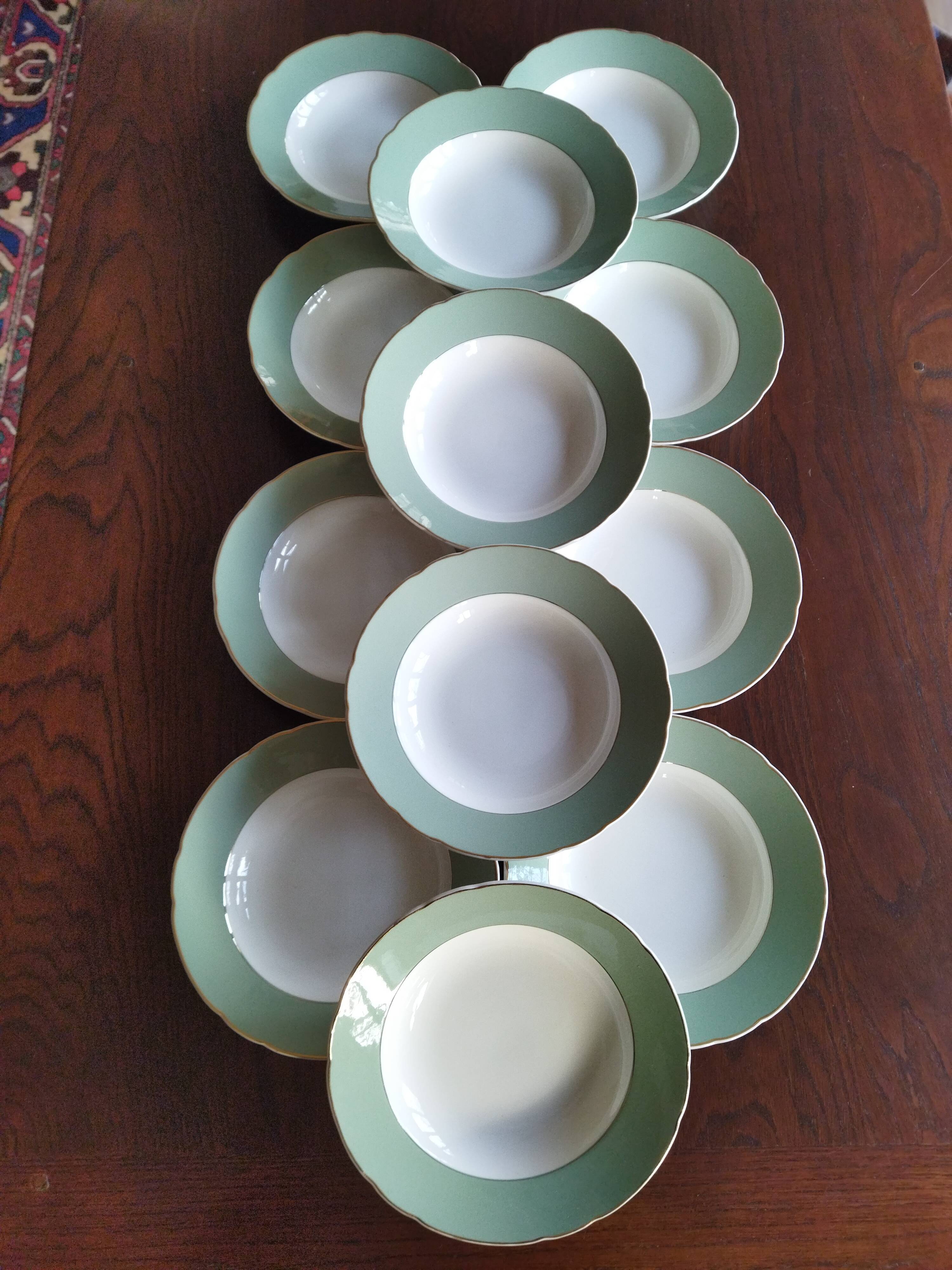 12 assiettes creuses Villeroy & Boch vintage 1960
