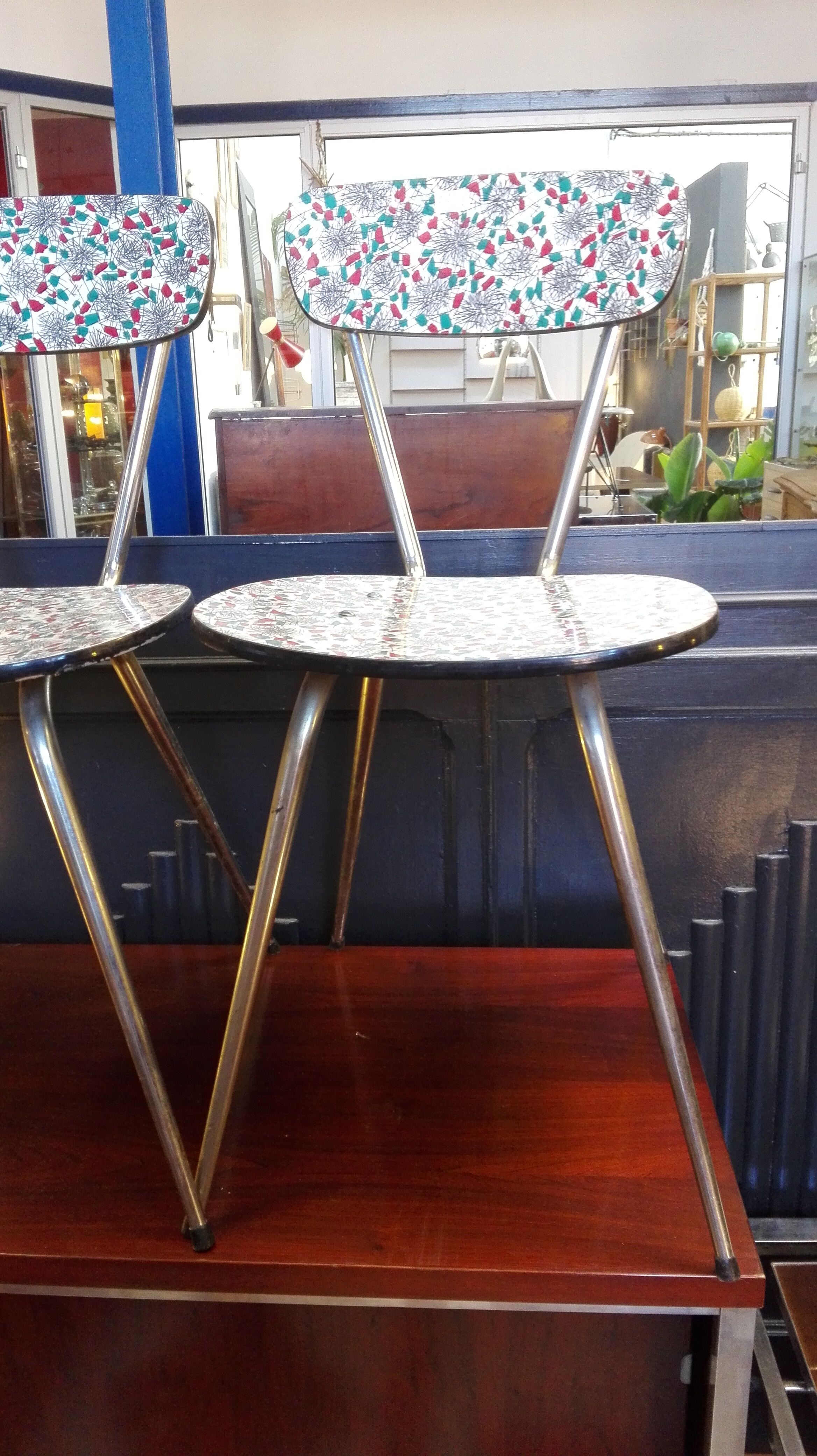 Chairs formica years 1950