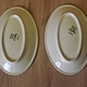 Vintage Boch La Louvière Corfou Collection Pair of Small Oval Serving Plates