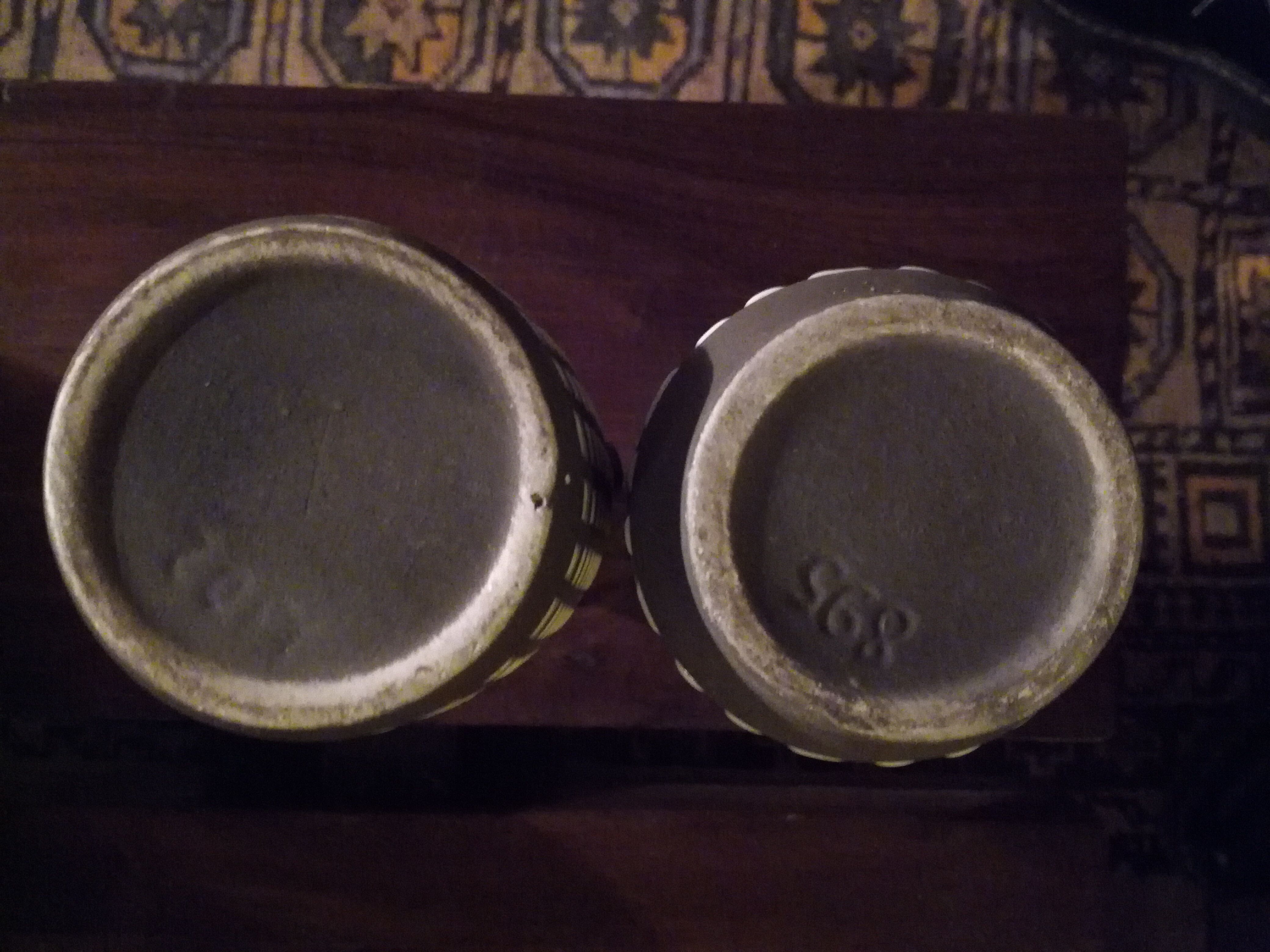 Duo of 70's ceramic vases