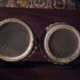 Duo of 70's ceramic vases