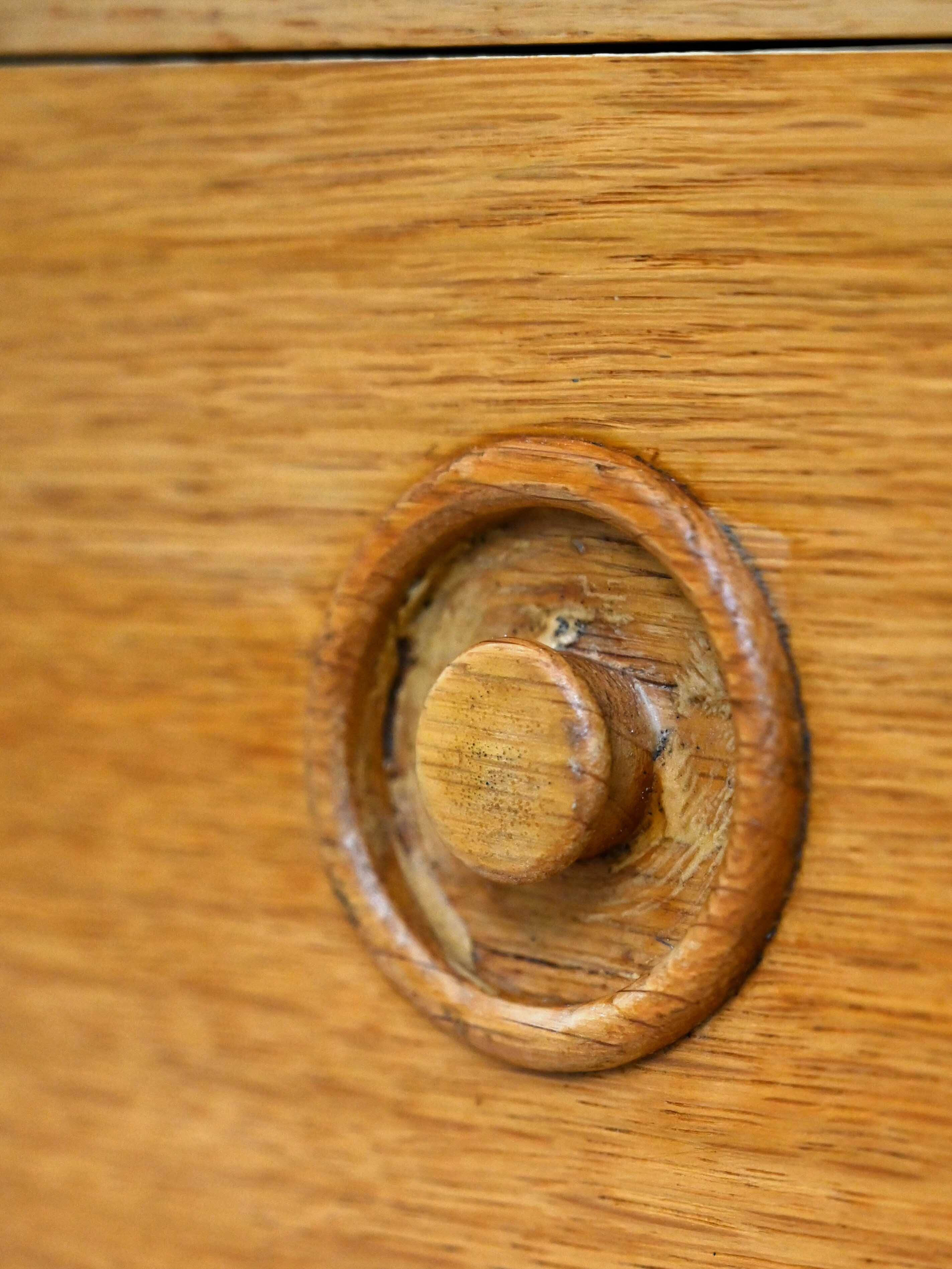 Scandinavian oak chest of drawers
