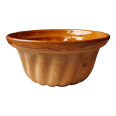 Glazed clay kouglof mould