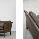 Mid-Century Modern Vintage Leather Cromwell Sofa by Arne Norell, 1960s