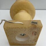 Vintage Alabaster Lamp with Floral Pattern Shade