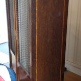 Library louis 15, old, door with fence