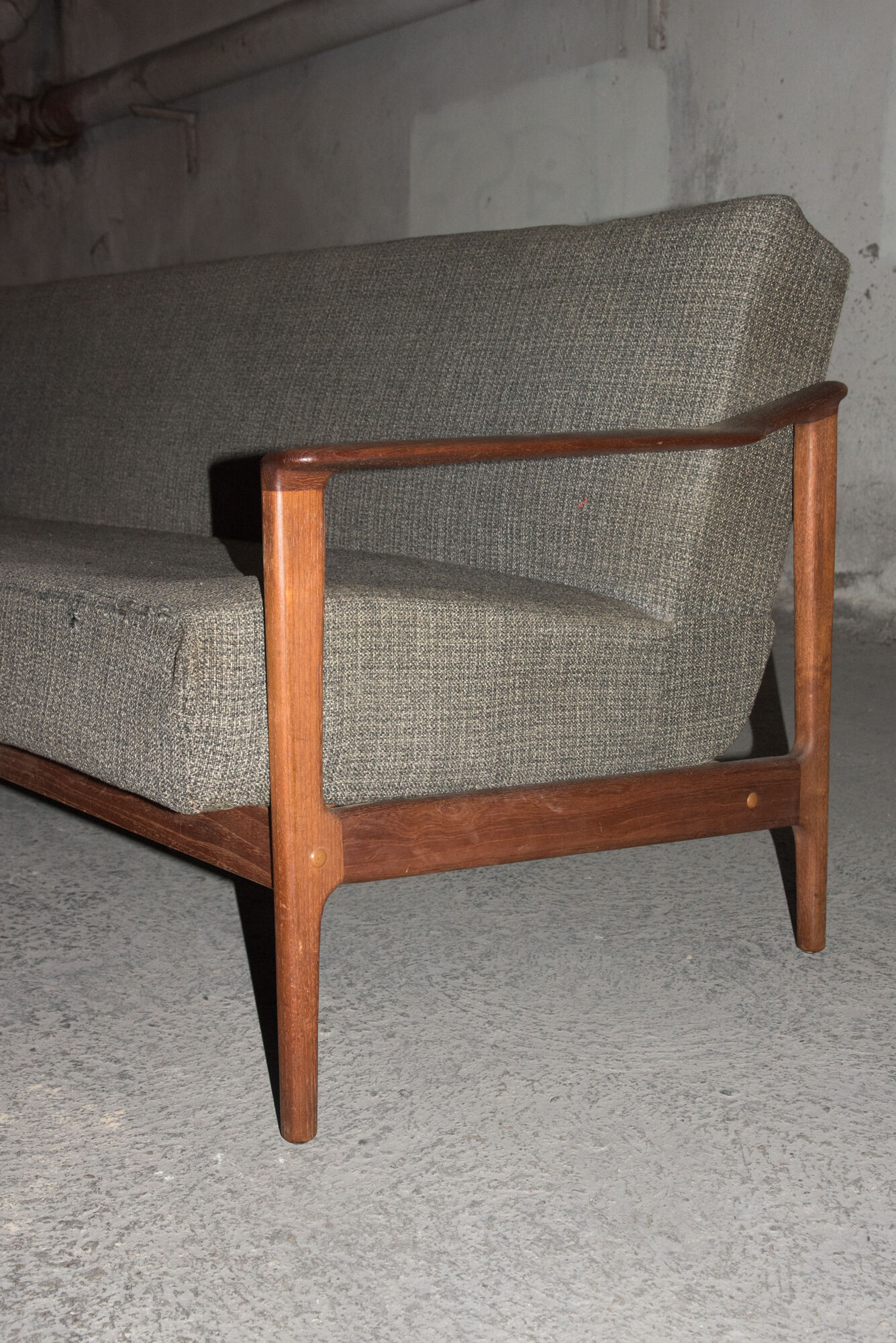 Scandinavian teak sofa bed from the 60s