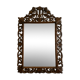 Large mirror with an openwork pediment in carved wood – Late 19th century