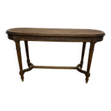 Louis XVI piano bench with caning