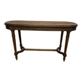Louis XVI piano bench with caning