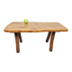 Vintage Brutalist Oak Tree Trunk Side Table, Spain, 1960s