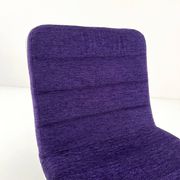 Fauteuil Space Age en plexiglas avec coussin mauve, 1970