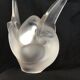 LaLIQUE France flower-picking vase model Sylvie two full entwined doves