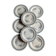 Lot de huit assiettes terre de fer