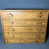 Pine chest of drawers 4 drawers, 80s