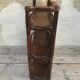 Wall shelf 3 trays in brown rattan from the 60 vintage