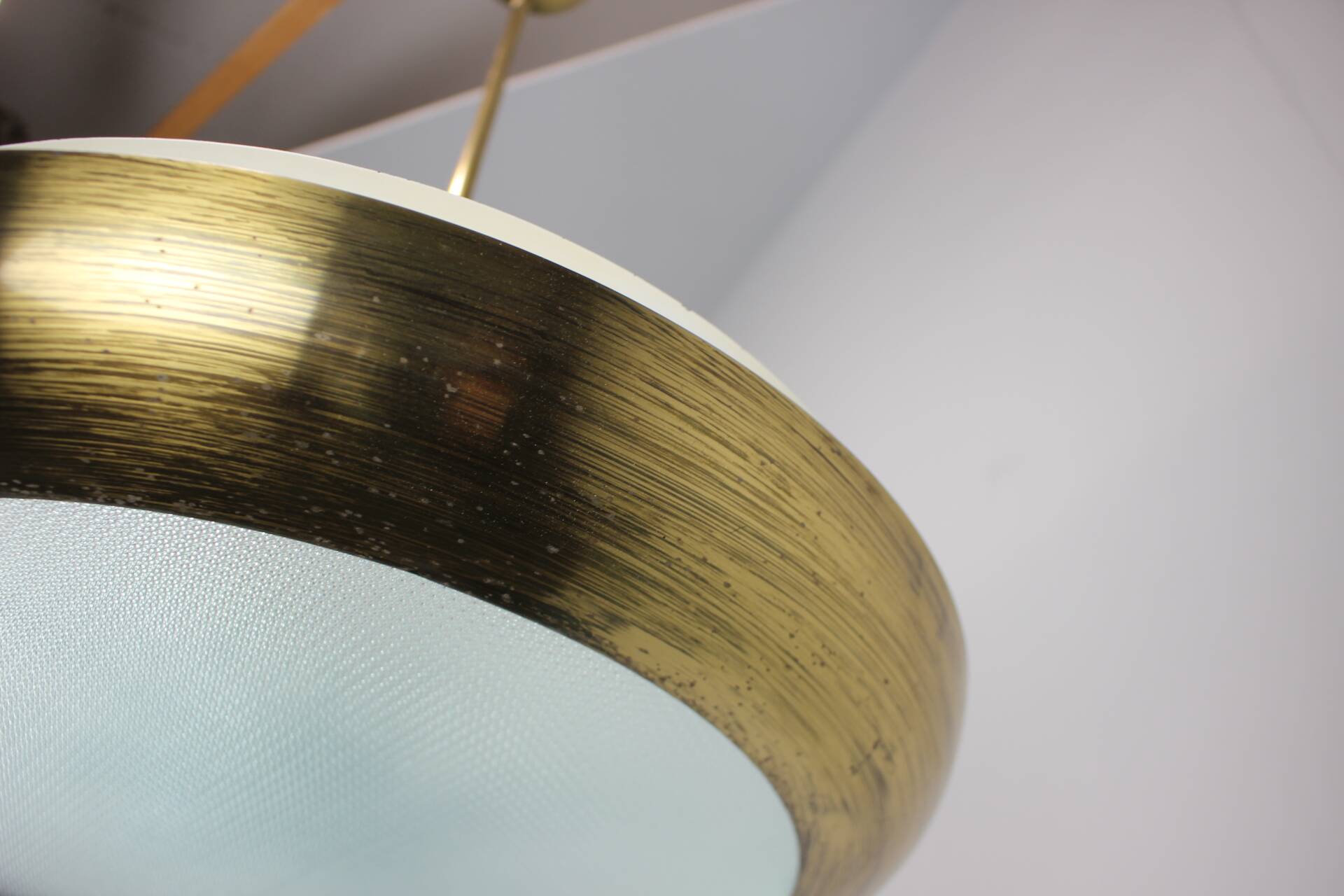 Art Deco UFO chandelier by Josef Hůrka for Napako, 1930s