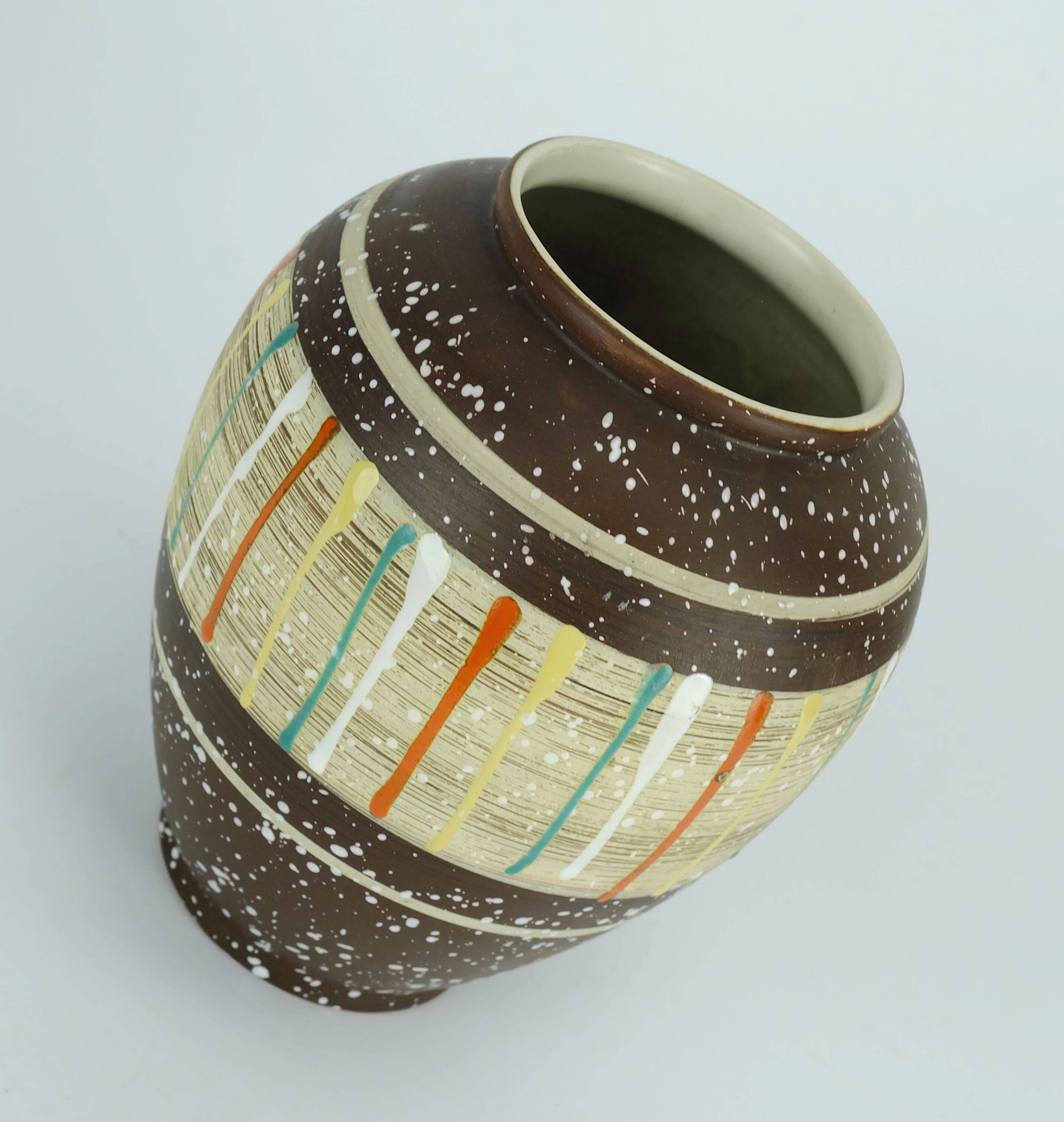 carstens mid century VASE multicolored decor model 526-17