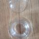 Beurrier en verre transparent,  avec cloche