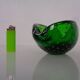 Green Sommerso Murano Glass Ashtray, Italy, 1960s