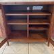 TV cabinet in mahogany, a unique piece made by a cabinetmaker.