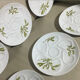 Service of six Limoges porcelain oyster plates