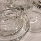 2 bell-shaped butter dishes