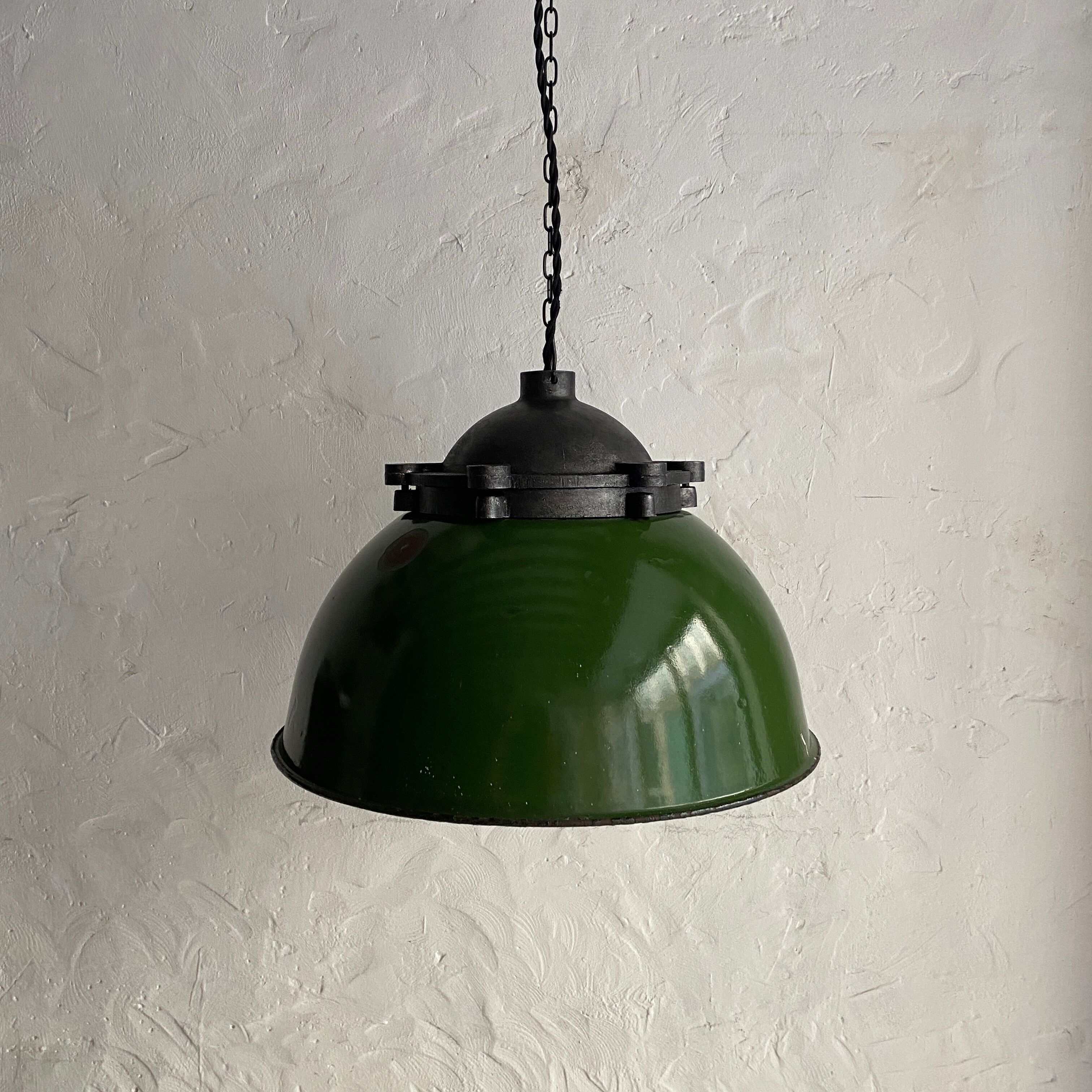 Old industrial hanging lamp