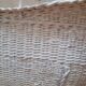 Wicker and painted wood baby cradle