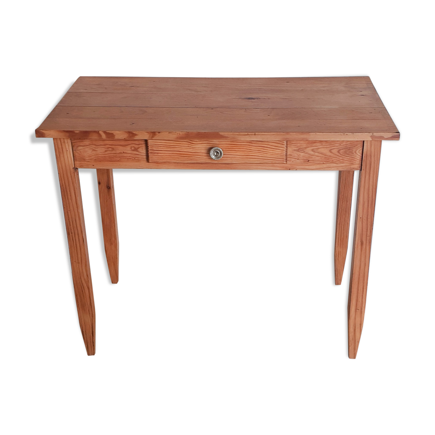 Waxed wooden farmhouse table