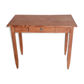 Waxed wooden farmhouse table