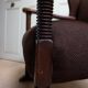 Mid-Century Brutalist Wing Armchair in the manner of Charles Dudouyt, 1950s