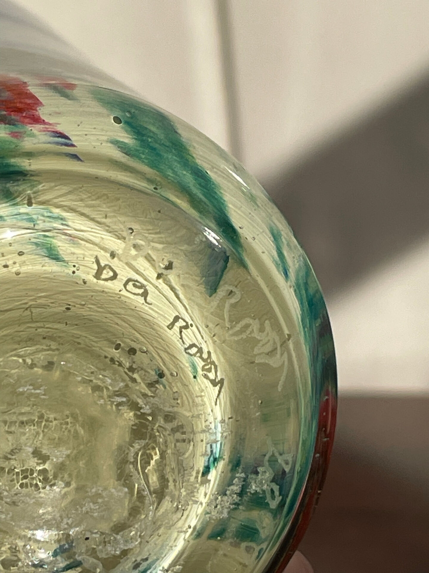 Da’ Rossi 2008 pair of artisanal handblown glass tumblers