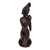 Statue en ébène de Macassar