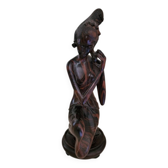 Macassar ebony statue