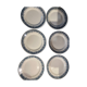Lot of 6 flat plates Saint-Amand and Hamage model Morocco