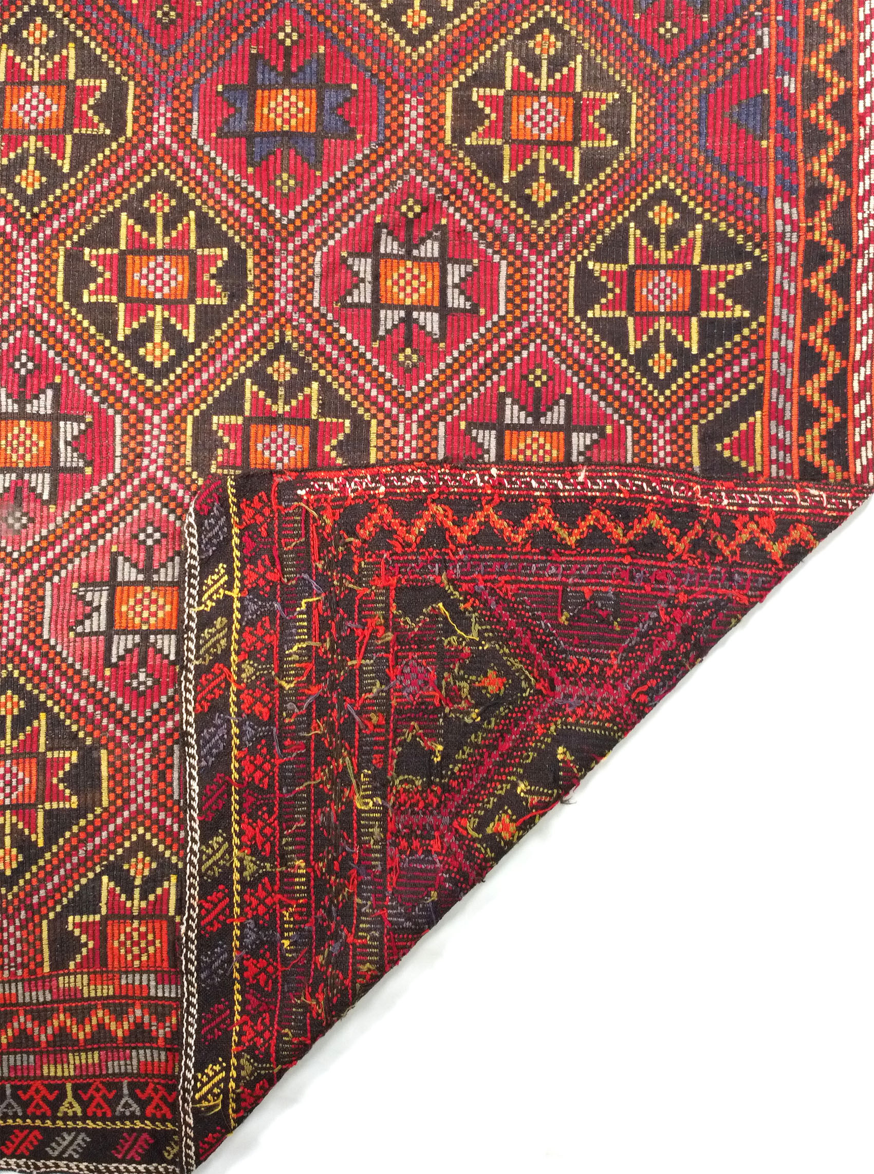 Anatolian handmade kilim rug 336 cm x 186 cm