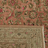 Handmade Oriental Unique 1980s 290 cm x 370 cm Beige Wool Carpet